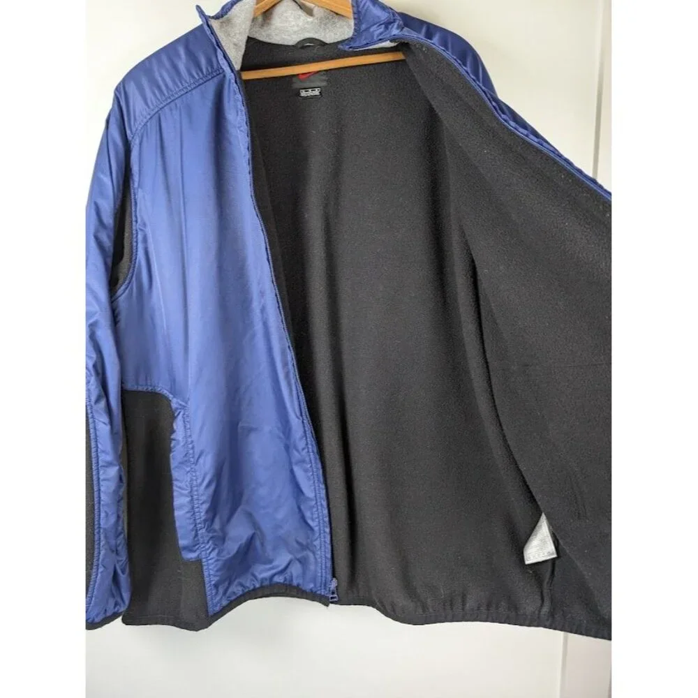 Vintage Nike Windbreaker Jacket Men Size XL 90s Nylon Fleece Gorpcore Streetwear